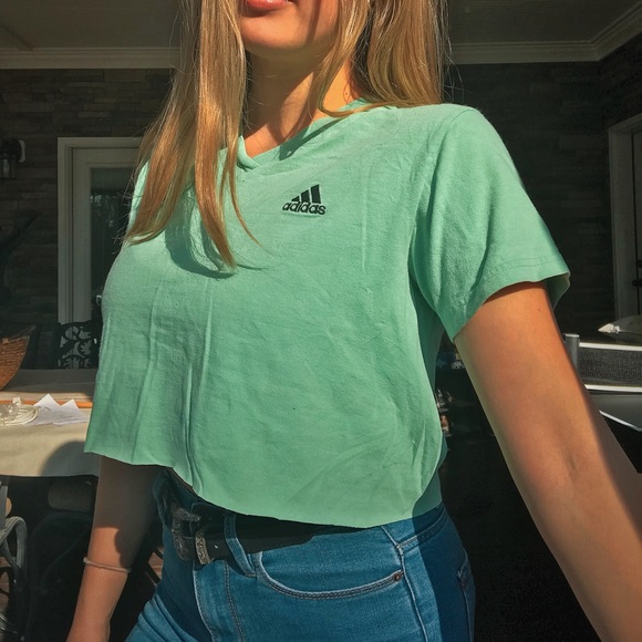 adidas Tops - Cropped Adidas Shirt